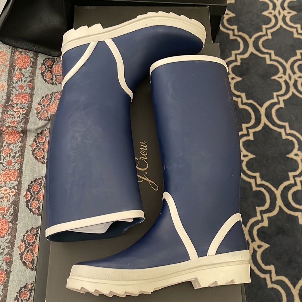 J.Crew Tall lug-sole rain boots BA185 - Picture 2 of 8